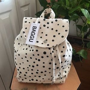 BAGGU Dot Canvas Backpack